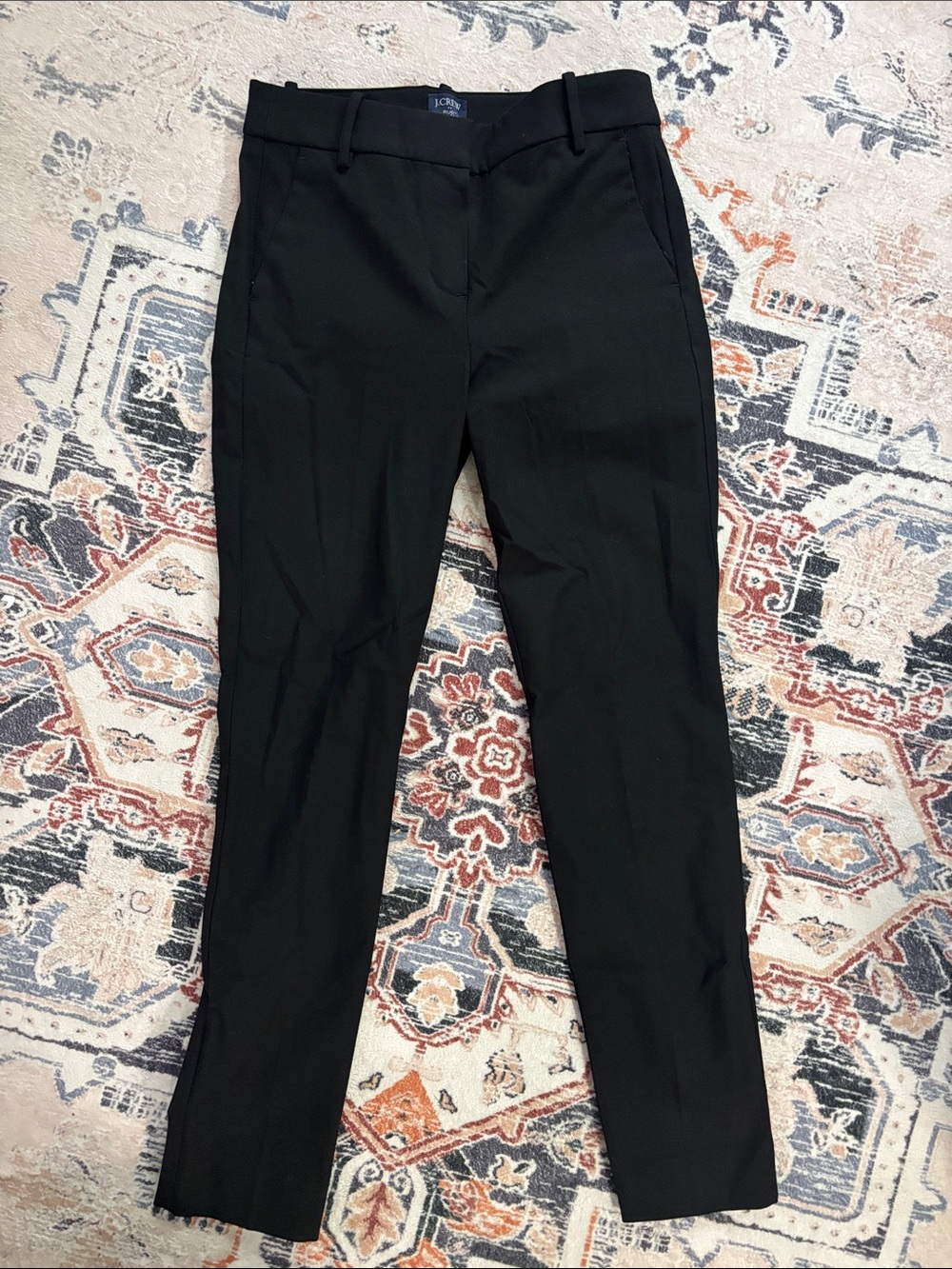 J. Crew Black Ruby Straight-Leg Pull-On Pants